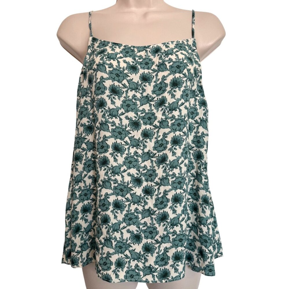 Treasure & Bond Cami Tank Size Large Tie Back Sleeveless NWT $60 Viscose Green W